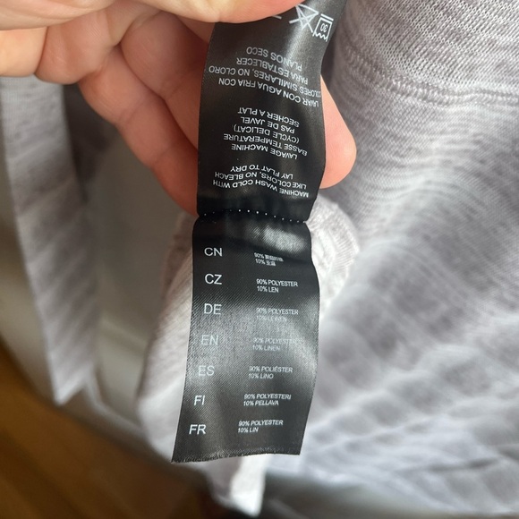 Kuhl Women’s Linen Blend Lightweight V-Neck striped‎ Sylvie Sweater Size Large - Picture 8 of 8